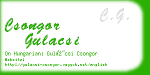 csongor gulacsi business card